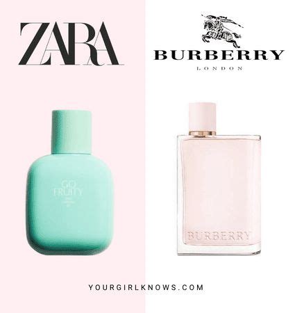 zara perfume burberry her|burberry her vs fruity.